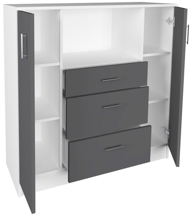 Produktbild: K&uuml;chenschrank Kommode Buffet Mikrowelle Esilo