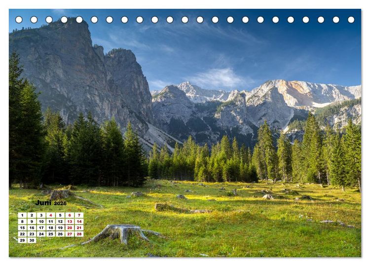 Produktbild: Berggipfel der Dolomiten (Tischkalender 2026 DIN A5 quer), CALVENDO Monatskalender