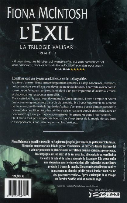 Produktbild: La Trilogie Valisar, T1
