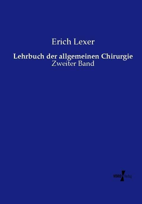 Produktbild: Lehrbuch der allgemeinen Chirurgie