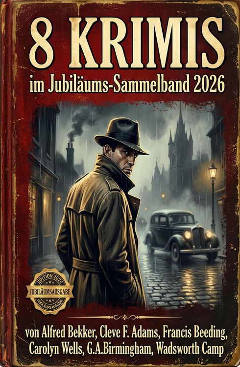 Produktbild: 8 Krimis im Jubil&auml;ums-Sammelband 2026