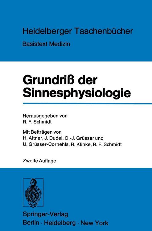 Produktbild: Grundri&szlig; der Sinnesphysiologie