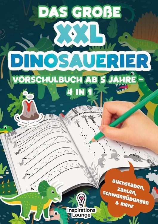 Produktbild: Das gro&szlig;e XXL Dinosaurier Vorschulbuch ab 5 Jahre