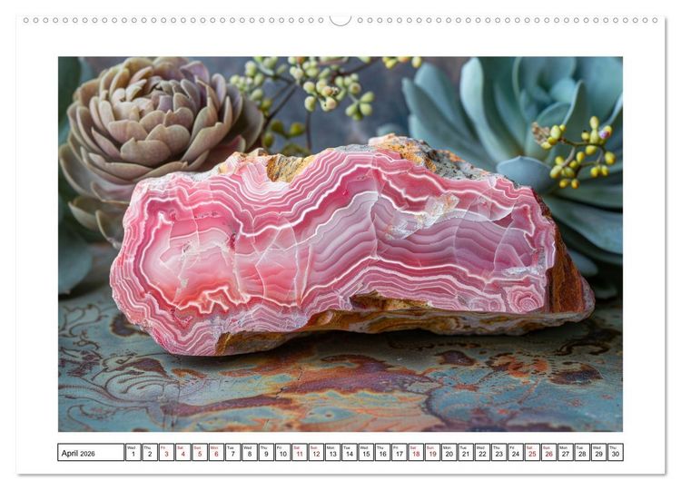 Produktbild: Shining Semi-Precious Stones (Wall Calendar 2026 DIN A2 landscape), CALVENDO 12 Month Wall Calendar