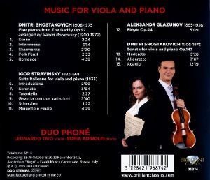 Produktbild: Music For Viola And Piano