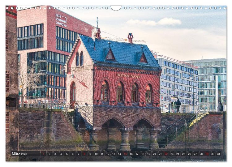 Produktbild: Hamburg - Ahoi zur gro&szlig;en Hafenrundfahrt (Wandkalender 2026 DIN A3 quer), CALVENDO Monatskalender