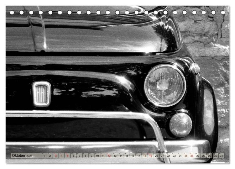 Produktbild: il Cinquecento - Details im Fokus - im Look eines legend&auml;ren Analogfilms (Tischkalender 2025 DIN A5 quer), CALVENDO Monatskalender