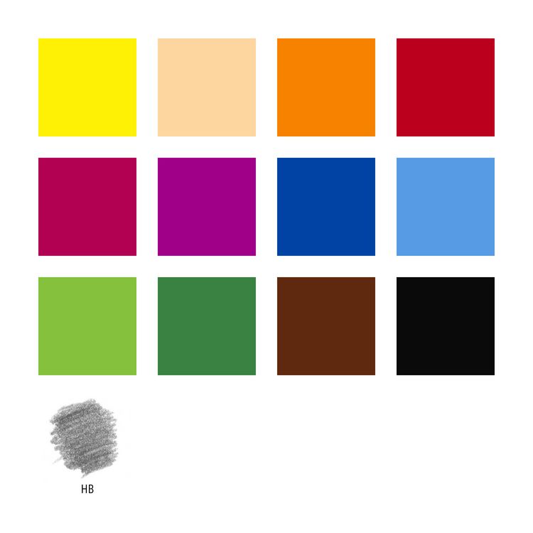 Produktbild: STAEDTLER Noris colour 185 Buntstift, 12er Set + Bleistift, 185 SET9
