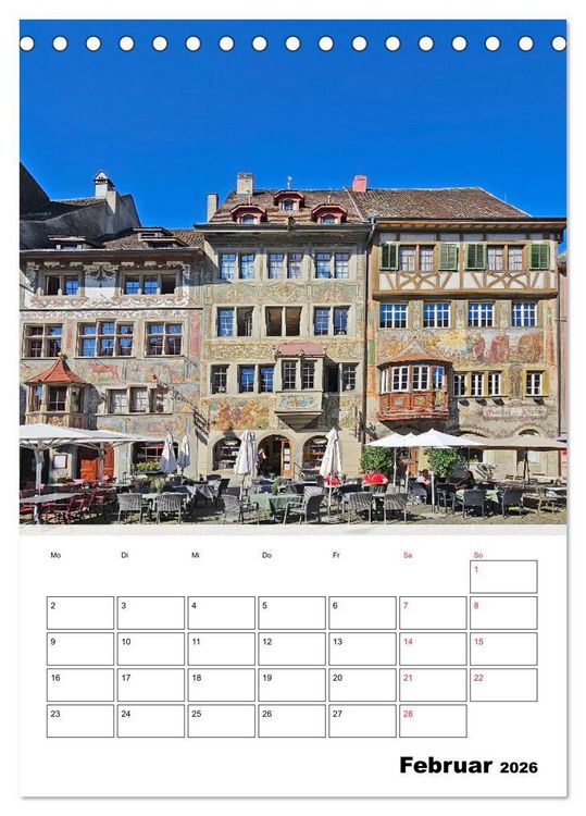 Produktbild: Bodenseeradweg - Auf dem Bodensee durch 3 L&auml;nder (Tischkalender 2026 DIN A5 hoch), CALVENDO Monatskalender