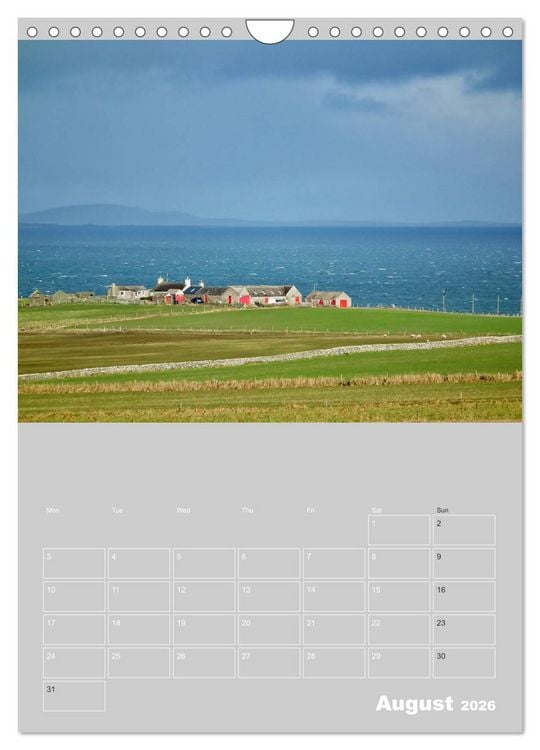 Produktbild: Orkney: A land with a view (Wall Calendar 2026 DIN A4 portrait), CALVENDO 12 Month Wall Calendar