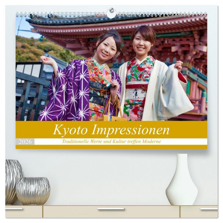 Produktbild: Kyoto Impressionen (hochwertiger Premium Wandkalender 2026 DIN A2 quer), Kunstdruck in Hochglanz