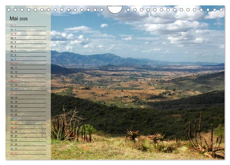 Produktbild: S&uuml;d Afrika - vom Kr&uuml;ger Nationalpark bis nach Kapstadt (Wandkalender 2026 DIN A4 quer), CALVENDO Monatskalender