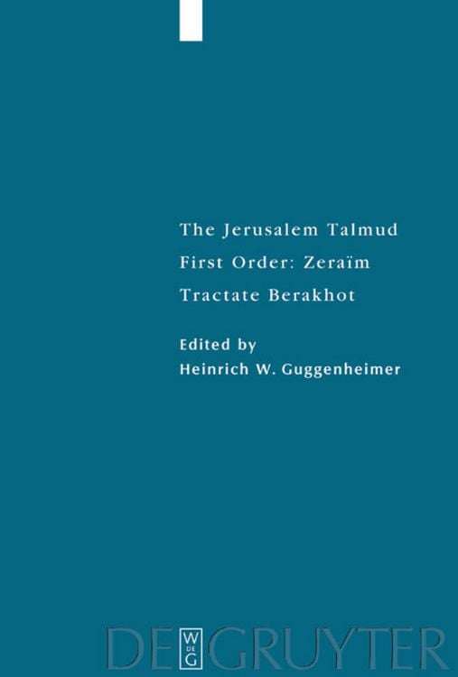 Produktbild: The Jerusalem Talmud, Tractate Berakhot