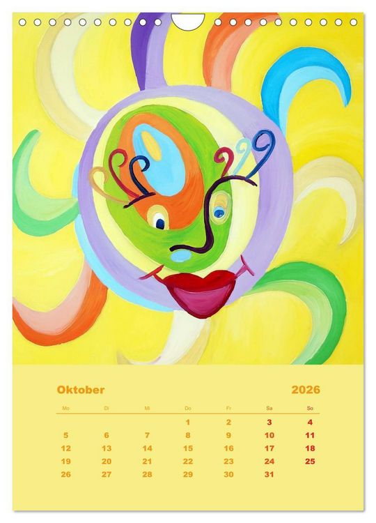 Produktbild: Licht ist bunt - Malerei in Acryl und Aqua &Ouml;l (Wandkalender 2026 DIN A4 hoch), CALVENDO Monatskalender