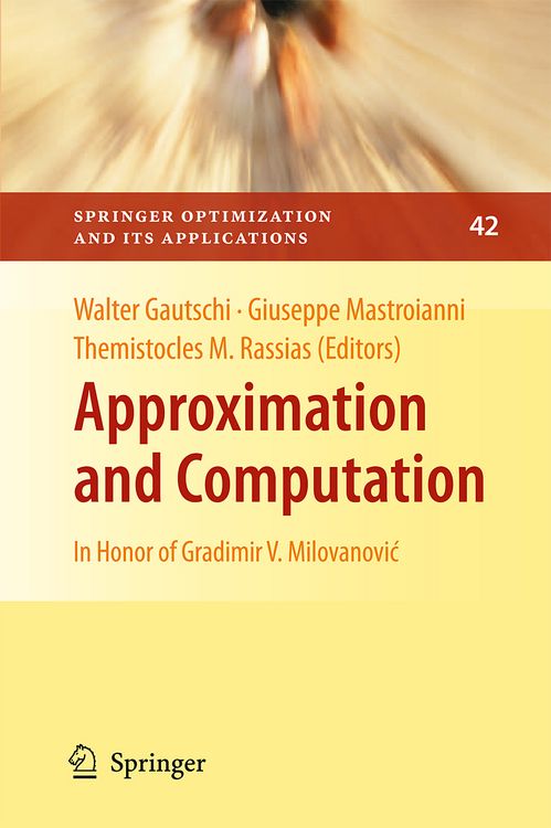 Produktbild: Approximation and Computation