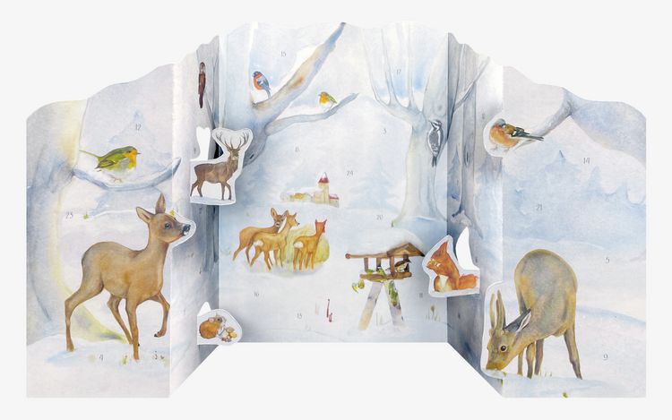 Produktbild: Adventskalender &raquo;Tiere im Winterwald&laquo;
