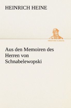 Produktbild: Aus den Memoiren des Herren von Schnabelewopski