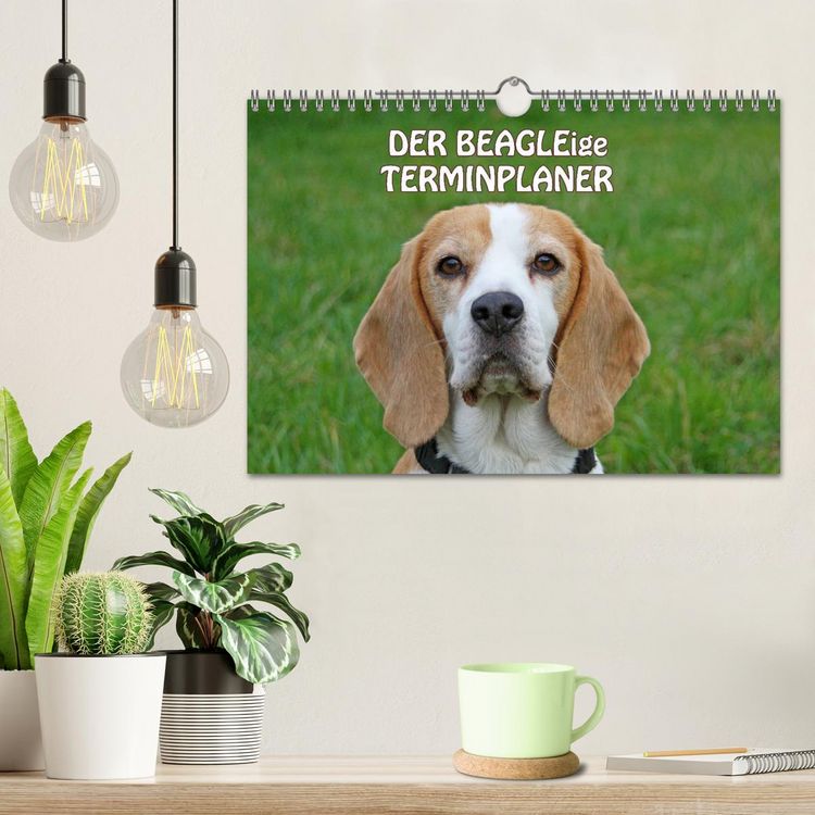 Produktbild: DER BEAGLEige TERMINPLANER (Wandkalender 2026 DIN A4 quer), CALVENDO Monatskalender