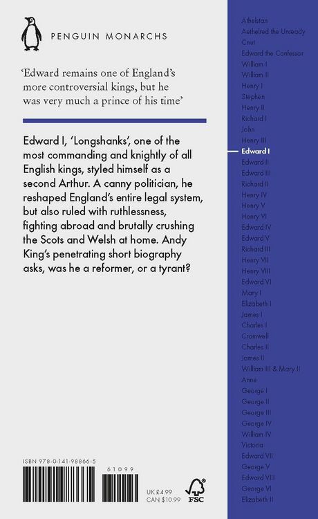 Produktbild: Edward I (Penguin Monarchs)