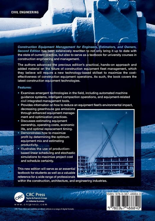 Produktbild: Construction Equipment Management for Engineers, Estimators, and Owners