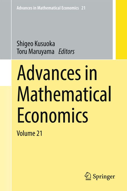 Produktbild: Advances in Mathematical Economics