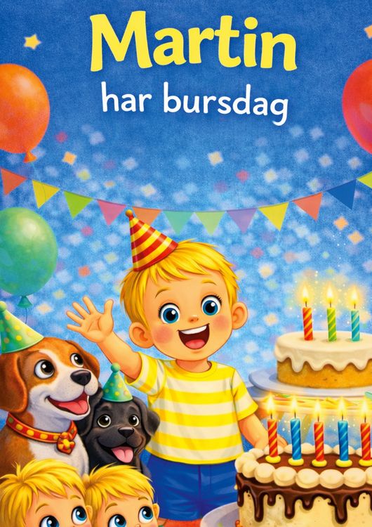 Produktbild: Martin har bursdag