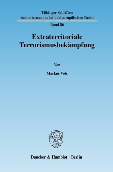 Produktbild: Extraterritoriale Terrorismusbek&auml;mpfung.