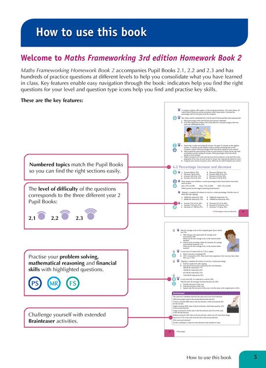 Produktbild: KS3 Maths Homework Book 2