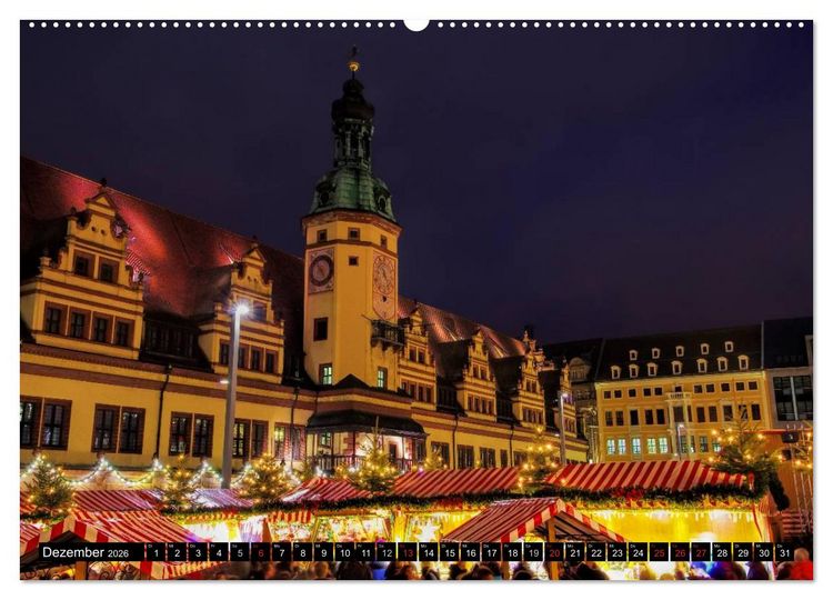 Produktbild: Reise durch Leipzig (hochwertiger Premium Wandkalender 2026 DIN A2 quer), Kunstdruck in Hochglanz