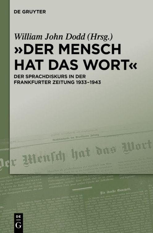 Produktbild: Der Mensch hat das Wort