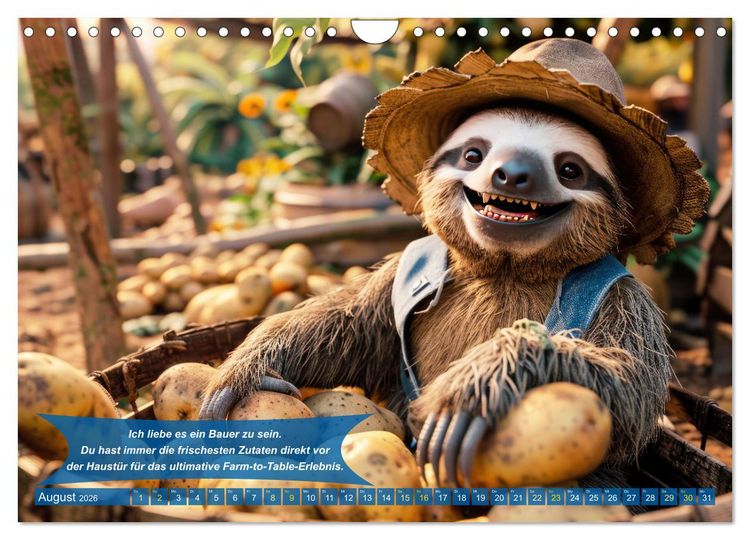 Produktbild: Der tierisch lustige Bauern-Kalender (Wandkalender 2026 DIN A4 quer), CALVENDO Monatskalender
