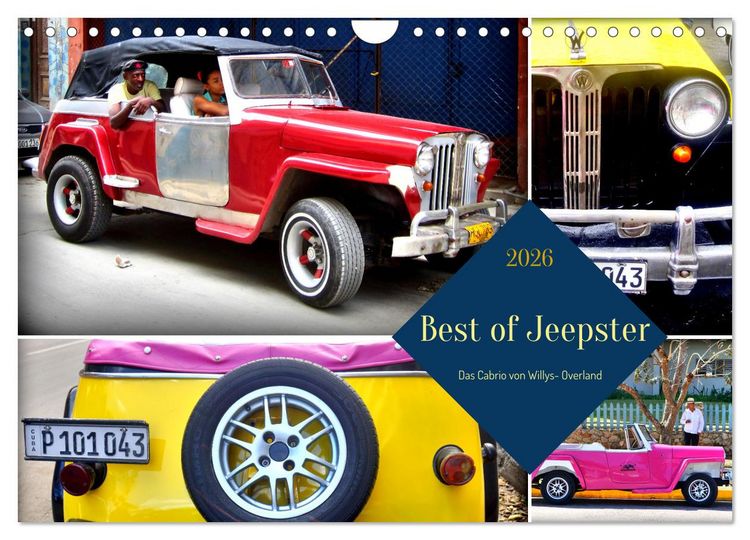 Produktbild: Best of Jeepster - Das Cabrio von Willys-Overland (Wandkalender 2026 DIN A4 quer), CALVENDO Monatskalender