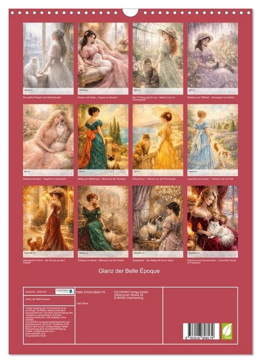 Produktbild: Glanz der Belle &Eacute;poque (Wandkalender 2027 DIN A3 hoch), CALVENDO Monatskalender