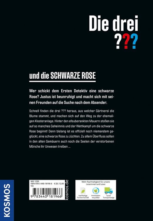 Produktbild: Die drei ??? und die schwarze Rose