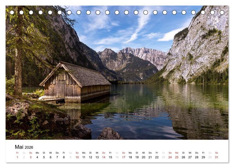 Produktbild: Reizvolle Gew&auml;sser im Berchtesgadener Land (Tischkalender 2026 DIN A5 quer), CALVENDO Monatskalender