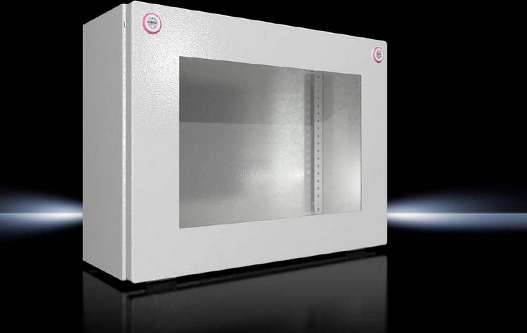 Produktbild: Rittal KX 1611.000 Installations-Geh&auml;use, Wand-Geh&auml;use 400 x 300 x 155 Stahlblech Lichtgrau (RAL 7035) 1 St.