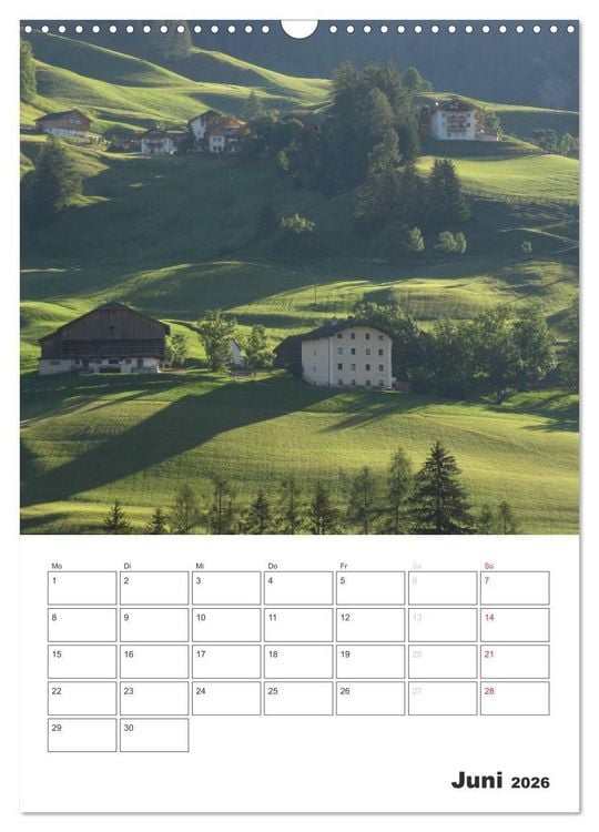 Produktbild: Alta Badia &ndash; Traumlandschaft f&uuml;r Bergsteiger und Wanderer (Wandkalender 2026 DIN A3 hoch), CALVENDO Monatskalender