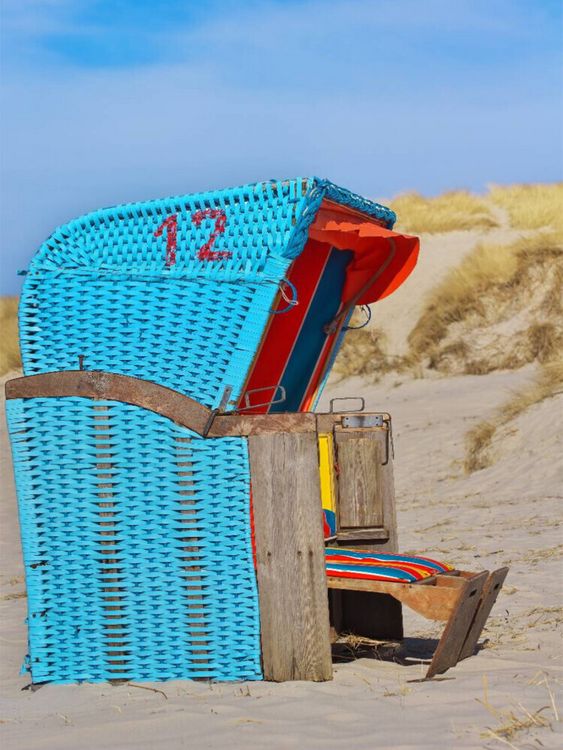 Produktbild: CALVENDO Puzzle Strandkorb | 1000 Teile Lege-Gr&ouml;&szlig;e 64x48cm Foto-Puzzle f&uuml;r gl&uuml;ckliche Stunden