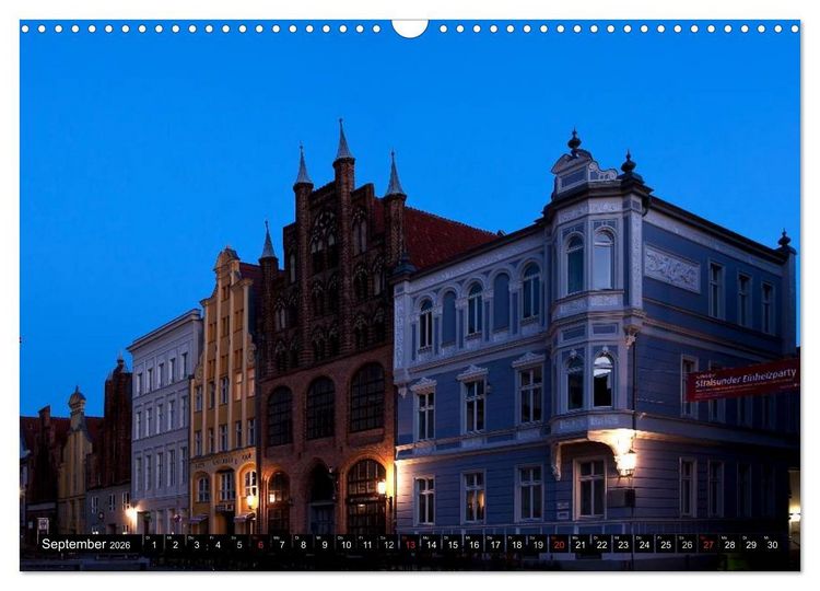 Produktbild: Stralsund F&Uuml;R NACHTSCHW&Auml;RMER (Wandkalender 2026 DIN A3 quer), CALVENDO Monatskalender