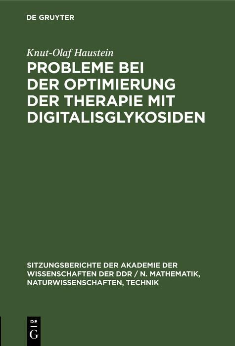 Produktbild: Probleme bei der Optimierung der Therapie mit Digitalisglykosiden