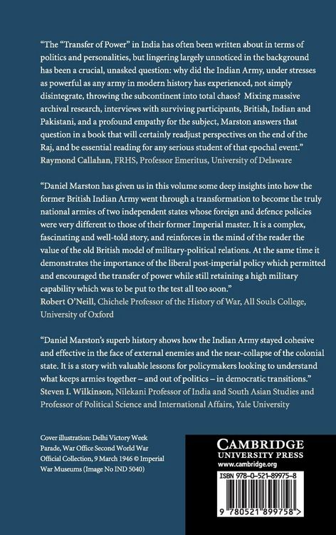 Produktbild: The Indian Army and the End of the Raj