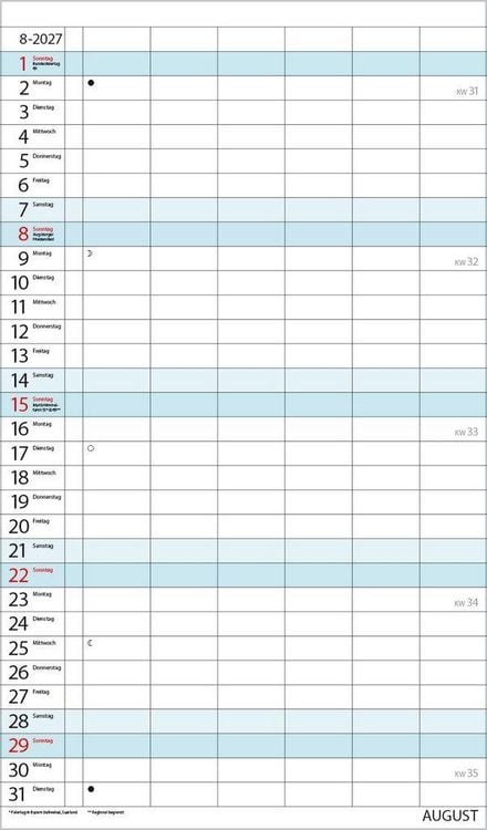 Produktbild: XL Familienplaner 2027
