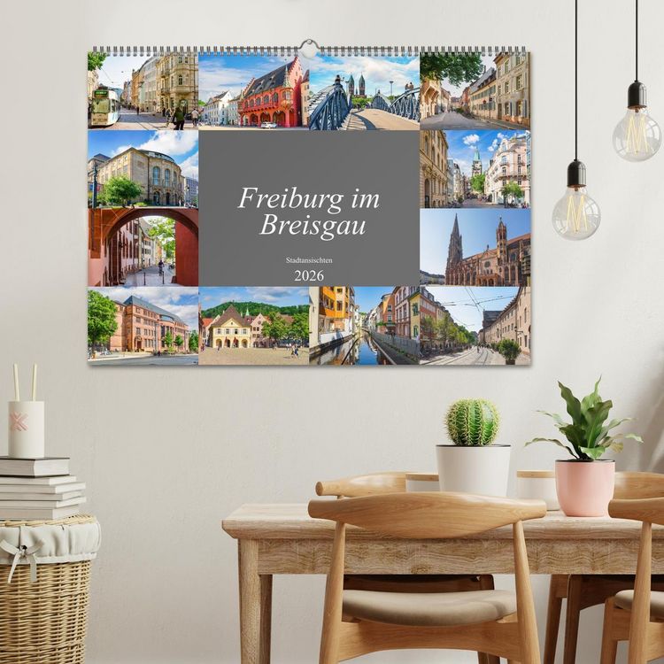 Produktbild: Freiburg im Breisgau Impressionen (Wandkalender 2026 DIN A2 quer), CALVENDO Monatskalender