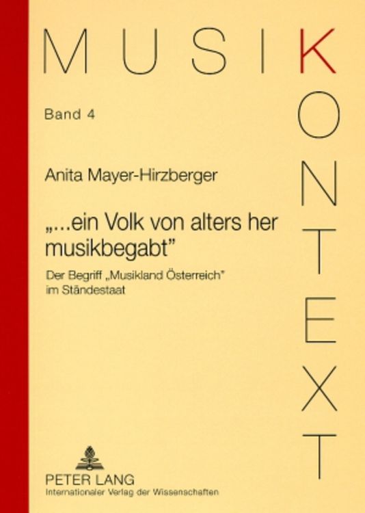 Bild vom Artikel «...ein Volk von alters her musikbegabt» vom Autor Anita Mayer-Hirzberger