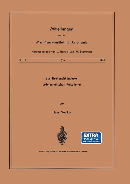 Produktbild: Zur Breitenabh&auml;ngigkeit erdmagnetischer Pulsationen