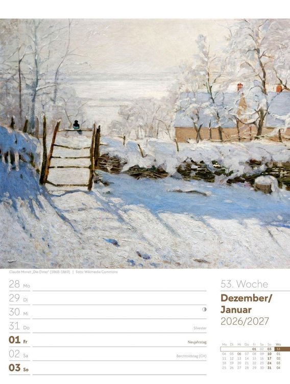 Produktbild: Kunstwelt Wochenplaner Kalender 2027 | Impressionismus und Klassische Moderne