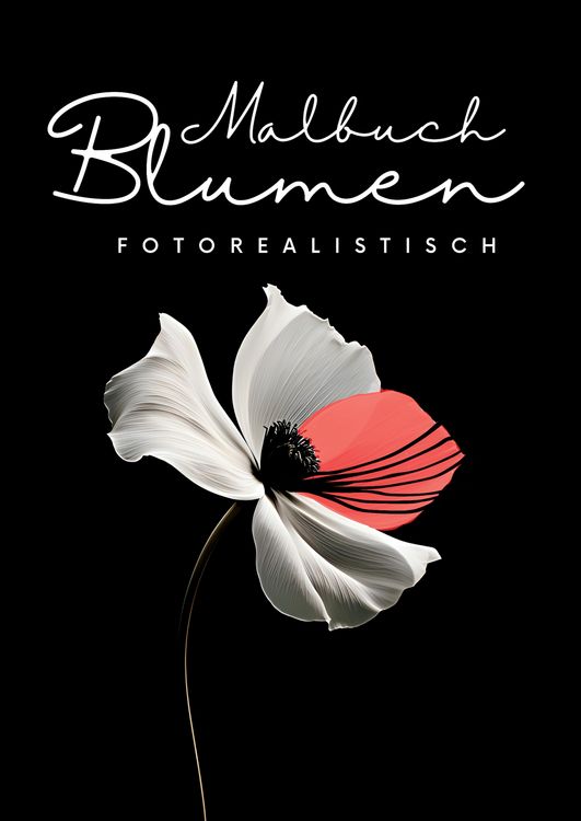 Produktbild: Malbuch Blumen Fotorealistisch