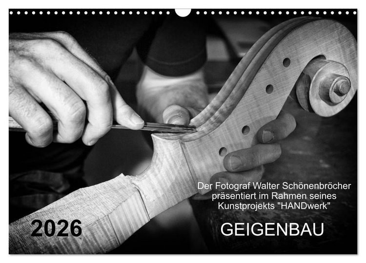 Produktbild: Geigenbau (Wandkalender 2026 DIN A3 quer), CALVENDO Monatskalender