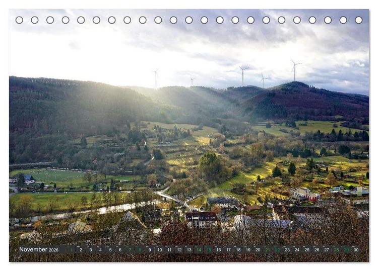 Produktbild: Sch&ouml;nes Biedenkopf Luftkurort in Hessen (Tischkalender 2026 DIN A5 quer), CALVENDO Monatskalender
