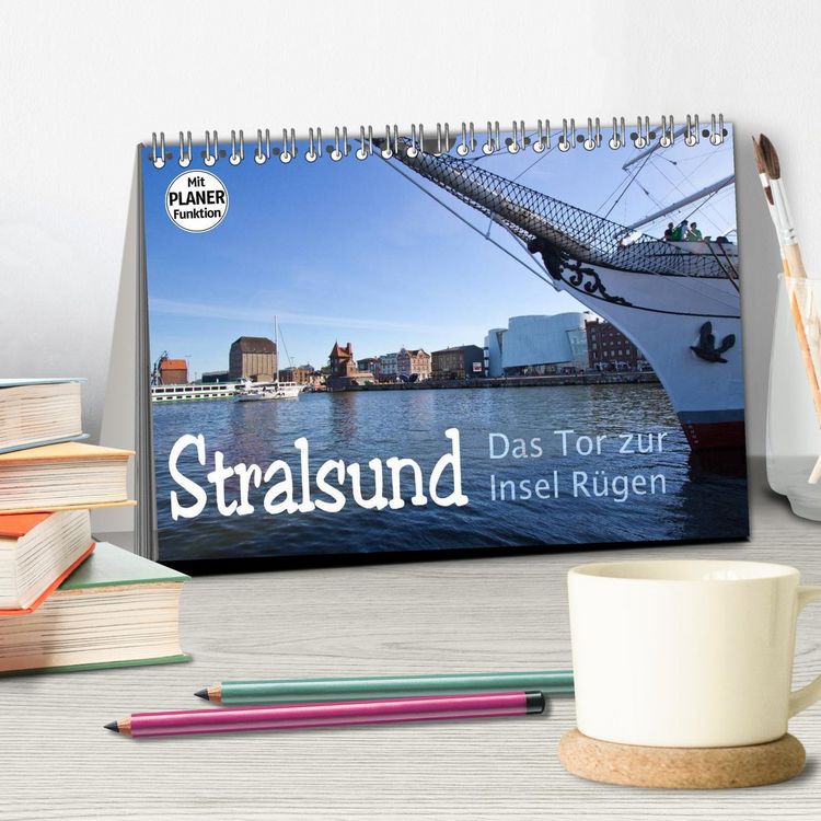 Produktbild: Stralsund. Das Tor zur Insel R&uuml;gen (Tischkalender 2026 DIN A5 quer), CALVENDO Monatskalender